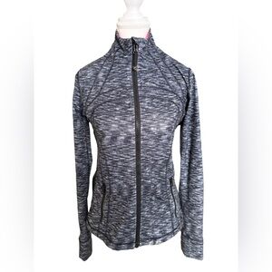 Lululemon Define Jacket Space Dye Grey Black Full Zip Size 8